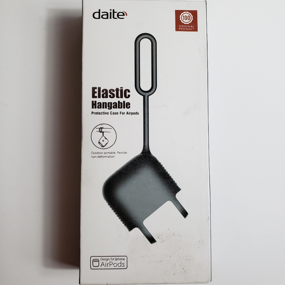 ELASTIC HANGABLE PROTECTIVE CASE FOR AIRPODS GREEN